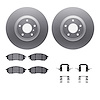 4312-67027 Geospec Brake Rotors with 3000-Series Ceramic Brake Pads & Hardware, 2005-2020 Infiniti/Nissan, Position: Front - image 1