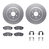 4312-67030 Geospec Brake Rotors with 3000-Series Ceramic Brake Pads & Hardware, 2008-2011 Infiniti/Nissan, Position: Front - image 1