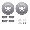 4312-67032 Geospec Brake Rotors with 3000-Series Ceramic Brake Pads & Hardware, 2000-2004 Infiniti/Nissan, Position: Rear - image 1