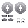 4312-67033 Geospec Brake Rotors with 3000-Series Ceramic Brake Pads & Hardware, 2004-2006 Infiniti/Nissan, Position: Rear - image 1