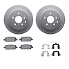 4312-67035 Geospec Brake Rotors with 3000-Series Ceramic Brake Pads & Hardware, 2008-2013 Infiniti/Nissan, Position: Rear - image 1