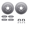 4312-67037 Geospec Brake Rotors with 3000-Series Ceramic Brake Pads & Hardware, Fits Select Multiple Makes/Models, Position: Rea
