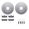 4312-67042 Geospec Brake Rotors with 3000-Series Ceramic Brake Pads & Hardware, 2004-2015 Infiniti/Nissan, Position: Rear - image 1