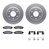 4312-67049 Geospec Brake Rotors with 3000-Series Ceramic Brake Pads & Hardware, 2005-2007 Infiniti/Nissan, Position: Front - image 1