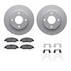 4312-67050 Geospec Brake Rotors with 3000-Series Ceramic Brake Pads & Hardware, 2007-2017 Infiniti/Nissan, Position: Front