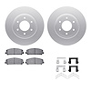 4312-67055 Geospec Brake Rotors with 3000-Series Ceramic Brake Pads & Hardware, Fits Select Infiniti/Nissan, Position: Front - image 1