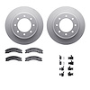 4312-67058 Geospec Brake Rotors with 3000-Series Ceramic Brake Pads & Hardware, 2012-2021 Infiniti/Nissan, Position: Rear - image 1