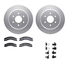 4312-67059 Geospec Brake Rotors with 3000-Series Ceramic Brake Pads & Hardware, Fits Select Infiniti/Nissan, Position: Rear - image 1