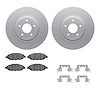 4312-67061 Geospec Brake Rotors with 3000-Series Ceramic Brake Pads & Hardware, Fits Select Infiniti/Nissan, Position: Front - image 1