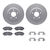 4312-67062 Geospec Brake Rotors with 3000-Series Ceramic Brake Pads & Hardware, Fits Select Infiniti/Nissan, Position: Front - image 1