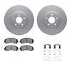 4312-67064 Geospec Brake Rotors with 3000-Series Ceramic Brake Pads & Hardware, 2014-2019 Infiniti/Nissan, Position: Front - image 1