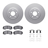4312-67065 Geospec Brake Rotors with 3000-Series Ceramic Brake Pads & Hardware, Fits Select Infiniti/Nissan, Position: Front - image 1
