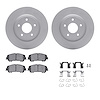 4312-67066 Geospec Brake Rotors with 3000-Series Ceramic Brake Pads & Hardware, Fits Select Multiple Makes/Models, Position: Fro - image 1