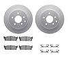 4312-68001 Geospec Brake Rotors with 3000-Series Ceramic Brake Pads & Hardware, 2002-2006 Infiniti/Nissan, Position: Rear - image 1