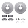 4312-68002 Geospec Brake Rotors with 3000-Series Ceramic Brake Pads & Hardware, 2003-2005 Infiniti/Nissan, Position: Front - image 1