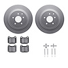4312-68006 Geospec Brake Rotors with 3000-Series Ceramic Brake Pads & Hardware, 2003-2008 Infiniti/Nissan, Position: Rear - image 1