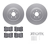 4312-68008 Geospec Brake Rotors with 3000-Series Ceramic Brake Pads & Hardware, Fits Select Infiniti/Nissan, Position: Front - image 1