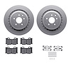 4312-68009 Geospec Brake Rotors with 3000-Series Ceramic Brake Pads & Hardware, 2008-2020 Infiniti/Nissan, Position: Rear - image 1