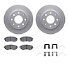 4312-72014 Geospec Brake Rotors with 3000-Series Ceramic Brake Pads & Hardware, 1998-2001 Kia/Hyundai/Genesis, Position: Front - image 1