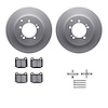4312-72024 Geospec Brake Rotors with 3000-Series Ceramic Brake Pads & Hardware, 2003-2006 Mitsubishi, Position: Rear - image 1