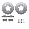 4312-72028 Geospec Brake Rotors with 3000-Series Ceramic Brake Pads & Hardware, 2004-2007 Mitsubishi, Position: Rear - image 1