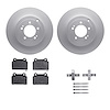 4312-72029 Geospec Brake Rotors with 3000-Series Ceramic Brake Pads & Hardware, 2008-2015 Mitsubishi, Position: Rear - image 1