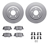 4312-72031 Geospec Brake Rotors with 3000-Series Ceramic Brake Pads & Hardware, Fits Select Mitsubishi, Position: Rear - image 1