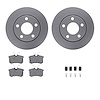 4312-73005 Geospec Brake Rotors with 3000-Series Ceramic Brake Pads & Hardware, 2000-2002 Audi/Volkswagen, Position: Rear - image 1