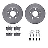 4312-73010 Geospec Brake Rotors with 3000-Series Ceramic Brake Pads & Hardware, 1999-2001 Audi/Volkswagen, Position: Rear - image 1
