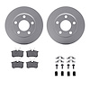 4312-73011 Geospec Brake Rotors with 3000-Series Ceramic Brake Pads & Hardware, 1999-2002 Audi/Volkswagen, Position: Rear - image 1