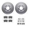 4312-73012 Geospec Brake Rotors with 3000-Series Ceramic Brake Pads & Hardware, 1999-2005 Audi/Volkswagen, Position: Rear - image 1