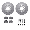 4312-73013 Geospec Brake Rotors with 3000-Series Ceramic Brake Pads & Hardware, 2002-2006 Audi/Volkswagen, Position: Rear - image 1