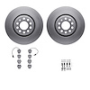 4312-73017 Geospec Brake Rotors with 3000-Series Ceramic Brake Pads & Hardware, 1999-2005 Audi/Volkswagen, Position: Front - image 1