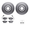 4312-73022 Geospec Brake Rotors with 3000-Series Ceramic Brake Pads & Hardware, 2000-2009 Audi/Volkswagen, Position: Front - image 1