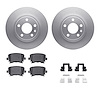 4312-73028 Geospec Brake Rotors with 3000-Series Ceramic Brake Pads & Hardware, 2000-2009 Audi/Volkswagen, Position: Rear - image 1