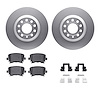 4312-73029 Geospec Brake Rotors with 3000-Series Ceramic Brake Pads & Hardware, 2005-2011 Audi/Volkswagen, Position: Rear - image 1