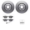 4312-73031 Geospec Brake Rotors with 3000-Series Ceramic Brake Pads & Hardware, 2008-2011 Audi/Volkswagen, Position: Front - image 1