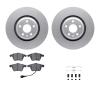 4312-73032 Geospec Brake Rotors with 3000-Series Ceramic Brake Pads & Hardware, 2012-2015 Audi/Volkswagen, Position: Front - image 1
