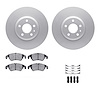 4312-73036 Geospec Brake Rotors with 3000-Series Ceramic Brake Pads & Hardware, 2009-2012 Audi/Volkswagen, Position: Front - image 1