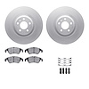 4312-73038 Geospec Brake Rotors with 3000-Series Ceramic Brake Pads & Hardware, 2012-2017 Audi/Volkswagen, Position: Front - image 1