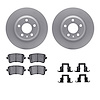 4312-73040 Geospec Brake Rotors with 3000-Series Ceramic Brake Pads & Hardware, 2008-2017 Audi/Volkswagen, Position: Rear - image 1