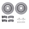 4312-73047 Geospec Brake Rotors with 3000-Series Ceramic Brake Pads & Hardware, 2012-2018 Audi/Volkswagen, Position: Front - image 1