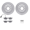 4312-73050 Geospec Brake Rotors with 3000-Series Ceramic Brake Pads & Hardware, Fits Select Audi/Volkswagen, Position: Rear - image 1