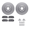 4312-73054 Geospec Brake Rotors with 3000-Series Ceramic Brake Pads & Hardware, Fits Select Audi/Volkswagen, Position: Front - image 1
