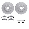 4312-73056 Geospec Brake Rotors with 3000-Series Ceramic Brake Pads & Hardware, 2017-2019 Audi/Volkswagen, Position: Front - image 1