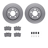 4312-74010 Geospec Brake Rotors with 3000-Series Ceramic Brake Pads & Hardware, 2000-2006 Audi/Volkswagen, Position: Rear - image 1