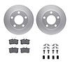 4312-74013 Geospec Brake Rotors with 3000-Series Ceramic Brake Pads & Hardware, 2002-2004 Audi/Volkswagen, Position: Rear - image 1