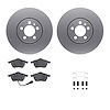 4312-74020 Geospec Brake Rotors with 3000-Series Ceramic Brake Pads & Hardware, 1999-2010 Audi/Volkswagen, Position: Front - image 1