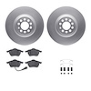 4312-74021 Geospec Brake Rotors with 3000-Series Ceramic Brake Pads & Hardware, 2000-2006 Audi/Volkswagen, Position: Front - image 1