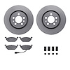 4312-74023 Geospec Brake Rotors with 3000-Series Ceramic Brake Pads & Hardware, 1998-2015 Audi/Volkswagen, Position: Front - image 1